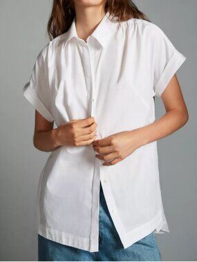 Maeve Back-Detail Buttondown Shirt * NWOT